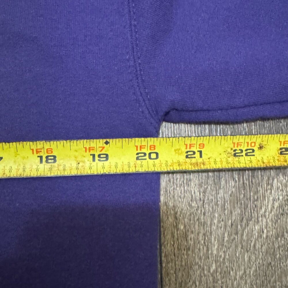 Western Illinois University Bulldogs Hoodie Men's Medium Purple Jerzees - Picture 7 of 8